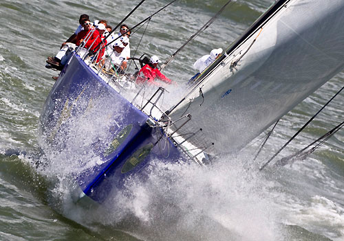 St Tropez, 16/06/10. Giraglia Rolex Cup 2010, Start in Saint Tropez, Esimit Europa 2. Photo copyright Carlo Borlenghi.