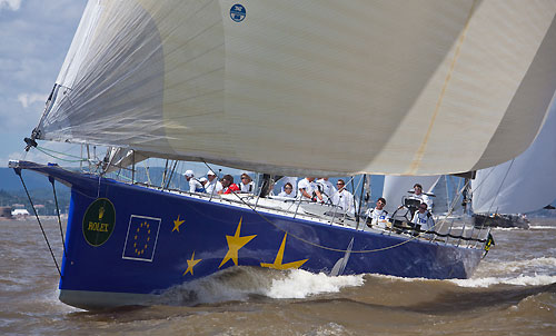 St Tropez, 16/06/10. Giraglia Rolex Cup 2010, Start in Saint Tropez, Esimit Europa 2. Photo copyright Luca Butto.