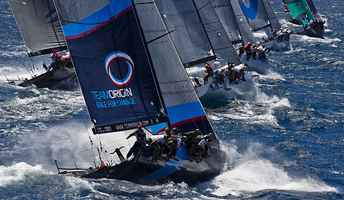 Team Origin and fleet, 18 06 2010 Marseille Trophy - Audi MedCup Circuit. Photo copyright Carlo Borlenghi.