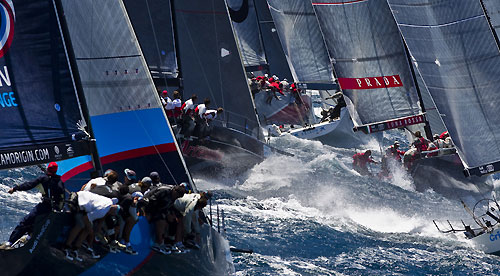 Team Origin and fleet, 18 06 2010 Marseille Trophy - Audi MedCup Circuit. Photo copyright Carlo Borlenghi.