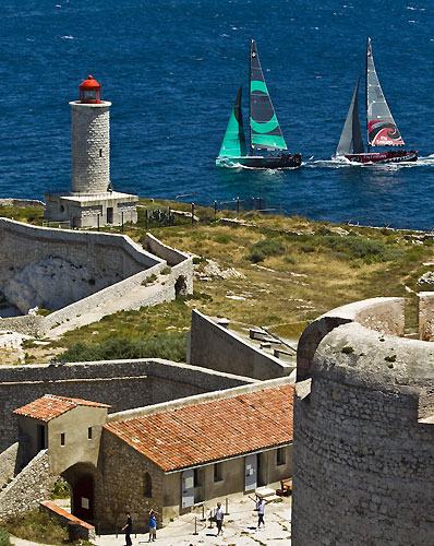 Quantum Racing and Emirates Team New Zealand, 18 06 2010 Marseille Trophy - Audi MedCup Circuit. Photo copyright Carlo Borlenghi.