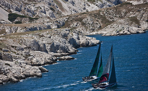 Emirates Team New Zealand and Quantum Racing, 18 06 2010 Marseille Trophy - Audi MedCup Circuit. Photo copyright Carlo Borlenghi.