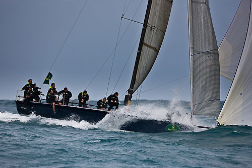 Norberto Alvarez Vitale's S40 Patagonia racing in the Alcatrazes por Boreste race, during the Rolex Ilhabela Sailing Week 2010. Photo copyright Rolex and Carlo Borlenghi.