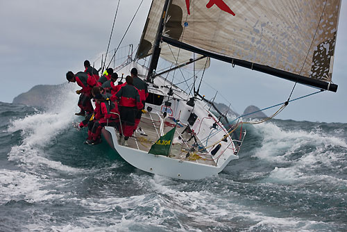 Eduardo Souza Ramos S40 Pajero (BRA) racing in the Alcatrazes por Boreste race, during the Rolex Ilhabela Sailing Week 2010. Photo copyright Rolex and Carlo Borlenghi.