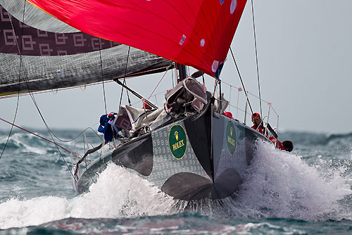 Jorge Errazuriz Grez's S40 Celfin Capital (CHI) racing in the Alcatrazes por Boreste race, during the Rolex Ilhabela Sailing Week 2010. Photo copyright Rolex and Carlo Borlenghi.