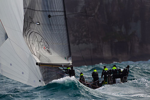 Juan Ball's S40 Negra (URU) racing in the Alcatrazes por Boreste race, during the Rolex Ilhabela Sailing Week 2010. Photo copyright Rolex and Carlo Borlenghi.