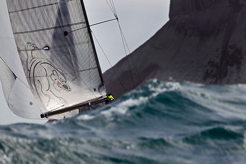 Juan Ball's S40 Negra (URU) racing in the Alcatrazes por Boreste race, during the Rolex Ilhabela Sailing Week 2010. Photo copyright Rolex and Carlo Borlenghi.