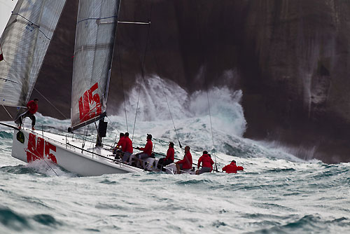 Luis Eduardo Silva's Mercenario 5 (ARG) racing in the Alcatrazes por Boreste race, during the Rolex Ilhabela Sailing Week 2010. Photo copyright Rolex and Carlo Borlenghi.