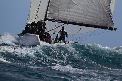 Jose Estevez's Cusi 5 (ARG) racing in the Alcatrazes por Boreste race, during the Rolex Ilhabela Sailing Week 2010. Photo copyright Rolex and Carlo Borlenghi.