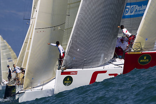 Fleet Race Start, during the Rolex Ilhabela Sailing Week 2010. Photo copyright Rolex and Carlo Borlenghi.