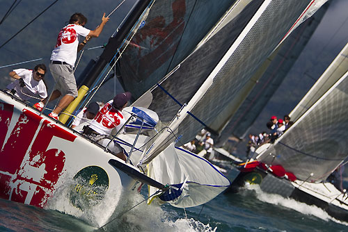 Luis Eduardo Silva's S40 Mercenario 5 (ARG), during the Rolex Ilhabela Sailing Week 2010. Photo copyright Rolex and Carlo Borlenghi.