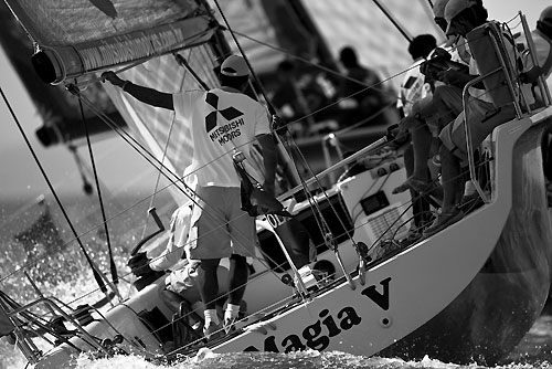 Torben Grael's S40 Mitsubishi - GOL (Magia V) (BRA), during the Rolex Ilhabela Sailing Week 2010. Photo copyright Rolex and Carlo Borlenghi.