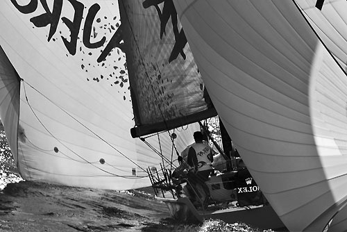 Eduardo Souza Ramos S40 Pajero (BRA), during the Rolex Ilhabela Sailing Week 2010. Photo copyright Rolex and Carlo Borlenghi.