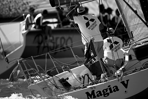 Torben Grael's S40 Mitsubishi - GOL (Magia V) (BRA), during the Rolex Ilhabela Sailing Week 2010. Photo copyright Rolex and Carlo Borlenghi.