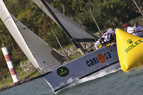 Roberto Martinez's S40 Carioca (BRA), during the Rolex Ilhabela Sailing Week 2010. Photo copyright Rolex and Carlo Borlenghi.