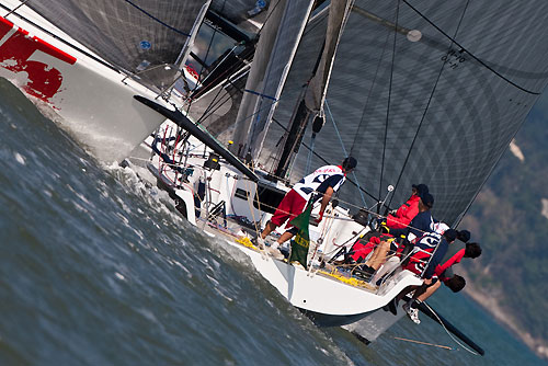 Luis Eduardo Silva's S40 Mercenario 5 (ARG), during the Rolex Ilhabela Sailing Week 2010. Photo copyright Rolex and Carlo Borlenghi.