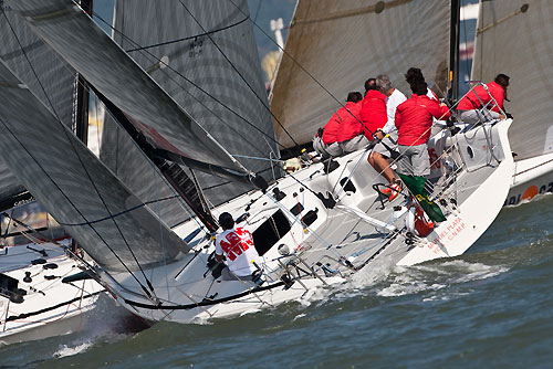 Luis Eduardo Silva's S40 Mercenario 5 (ARG), during the Rolex Ilhabela Sailing Week 2010. Photo copyright Rolex and Carlo Borlenghi.