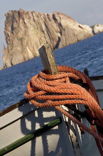 Panarea Island duirng the Rolex Middle Sea Race 2010. October 23, 2010. Photo &copy; Carlo Borlenghi.