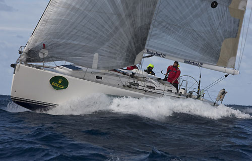 Juno approaching Pantelleria Island during the Rolex Middle Sea Race 2010. October 26, 2010. Photo &copy; Carlo Borlenghi. 
