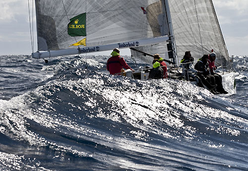 Juno approaching Pantelleria Island during the Rolex Middle Sea Race 2010. October 26, 2010. Photo &copy; Carlo Borlenghi. 