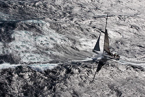 Alan Brierty's Reichel Pugh 62 Limit, dealing with the fury of the Tasman Sea during Rolex Sydney Hobart Yacht Race 2010, Australia. Photo copyright Carlo Borlenghi, Rolex.