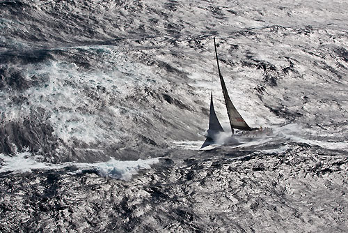 Alan Brierty's Reichel Pugh 62 Limit, dealing with the fury of the Tasman Sea during Rolex Sydney Hobart Yacht Race 2010, Australia. Photo copyright Carlo Borlenghi, Rolex.