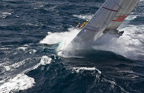 Alan Brierty's Reichel Pugh 62 Limit, dealing with the fury of the Tasman Sea during Rolex Sydney Hobart Yacht Race 2010, Australia. Photo copyright Carlo Borlenghi, Rolex.