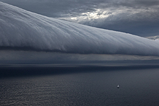 The southerly buster storm front rolling up the New South Wales South Coast, ahead of the first night at sea, after the start of the Rolex Sydney Hobart Yacht Race 2010, Australia. Photo copyright Carlo Borlenghi, Rolex.