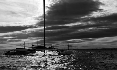 Valencia, January 16, 2010. Alinghi 5 sailing in Valencia, Spain. Photo copyright Carlo Borlenghi / Alinghi.