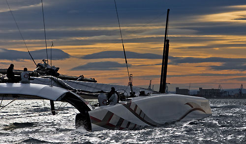 Valencia, January 16, 2010. Alinghi 5 sailing in Valencia, Spain. Photo copyright Carlo Borlenghi / Alinghi.