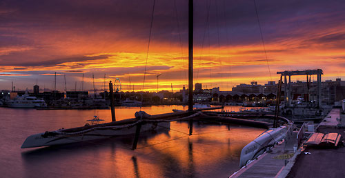 Valencia, January 16, 2010. Dockside Alinghi 5 base in Valencia, Spain. Photo copyright Carlo Borlenghi / Alinghi.