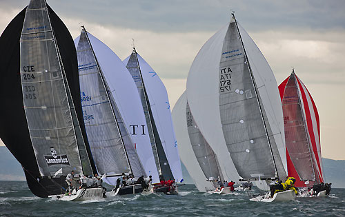 Napoli, 18-03-2011 Audi Melges 32 Sailing Series - Napoli 2011. The M32 fleet. Photo copyright Carlo Borlenghi and BPSE.