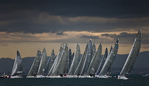 Napoli, 18-03-2011 Audi Melges 32 Sailing Series - Napoli 2011. Fleet start. Photo copyright Carlo Borlenghi and BPSE.