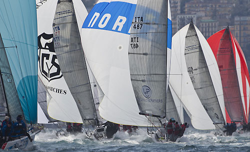 Napoli, 20-03-2011 Audi Melges 32 Sailing Series - Napoli 2011. The M32 fleet. Photo copyright Carlo Borlenghi and BPSE.