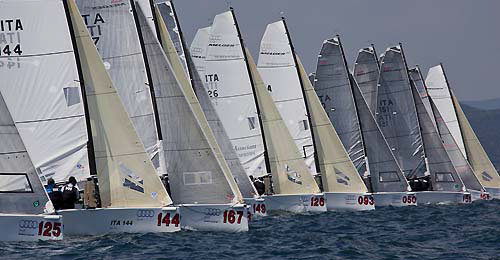 Marina di Scarlino, 16/04/11. Audi Melges 20. Race start. Photo copyright Luca Butto' for Stuido Borlenghi.