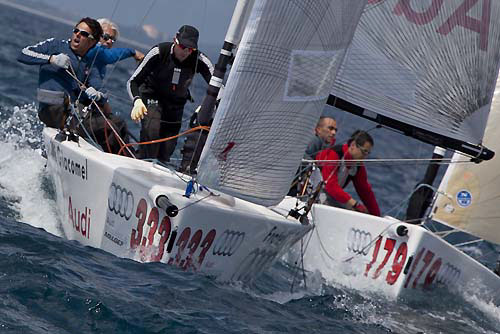 Marina di Scarlino, 17/04/11. Audi Melges 20. Out of reach. Photo copyright Luca Butto' for Stuido Borlenghi.