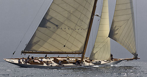 The J-Class Cambria, during the Portofino Rolex Trophy 2001, Portofino, Italy. Photo copyright Rolex and Carlo Borlenghi.