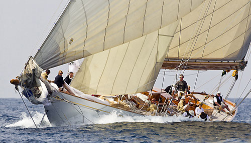 The J-Class Cambria, during the Portofino Rolex Trophy 2001, Portofino, Italy. Photo copyright Rolex and Carlo Borlenghi.