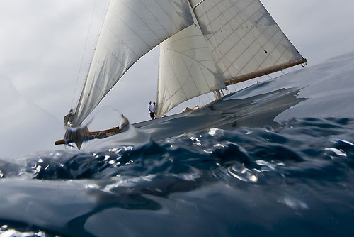 The J-Class Cambria, during the Portofino Rolex Trophy 2001, Portofino, Italy. Photo copyright Rolex and Carlo Borlenghi.