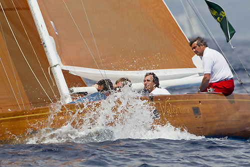 Luigi Pavese's 6mIR Valentina, during the Portofino Rolex Trophy 2001, Portofino, Italy. Photo copyright Rolex and Carlo Borlenghi.