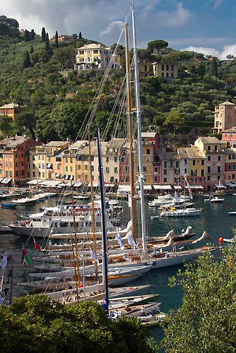 Dockside, during the Portofino Rolex Trophy 2001, Portofino, Italy. Photo copyright Rolex and Carlo Borlenghi.