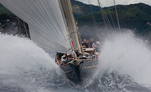 The J-Class Shamrock V, during the Portofino Rolex Trophy 2001, Portofino, Italy. Photo copyright Rolex and Carlo Borlenghi.