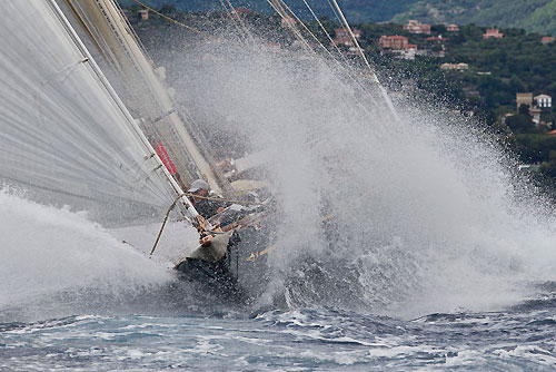 The J-Class Shamrock V, during the Portofino Rolex Trophy 2001, Portofino, Italy. Photo copyright Rolex and Carlo Borlenghi.