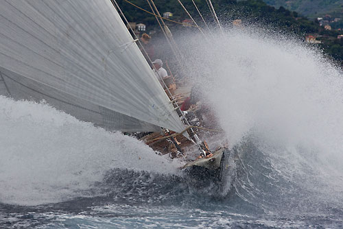 The J-Class Shamrock V, during the Portofino Rolex Trophy 2001, Portofino, Italy. Photo copyright Rolex and Carlo Borlenghi.