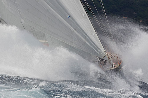 The J-Class Shamrock V, during the Portofino Rolex Trophy 2001, Portofino, Italy. Photo copyright Rolex and Carlo Borlenghi.