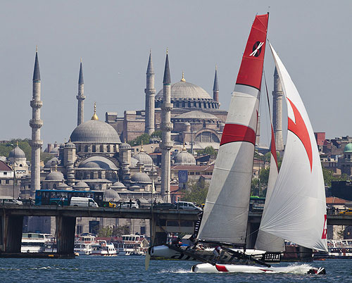 Istanbul, 25-05-2011 Extreme Sailing Series 2011 - Act 3 Istanbul. Race Day 1 Alinghi. Photo copyright Stefano Gattini for Studio Borlenghi.