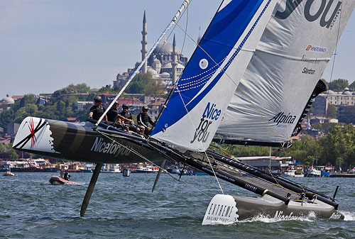 Istanbul, 25-05-2011 Extreme Sailing Series 2011 - Act 3 Istanbul. Race Day 1, NiceForYou. Photo copyright Stefano Gattini for Studio Borlenghi.