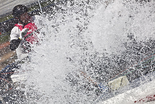 Istanbul, 25-05-2011 Extreme Sailing Series 2011 - Act 3 Istanbul. Race Day 1, Alinghi on board. Photo copyright Stefano Gattini for Studio Borlenghi.