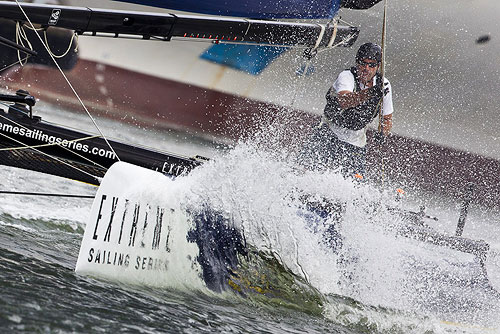 Istanbul, 25-05-2011 Extreme Sailing Series 2011 - Act 3 Istanbul. Race Day 1 action. Photo copyright Stefano Gattini for Studio Borlenghi.