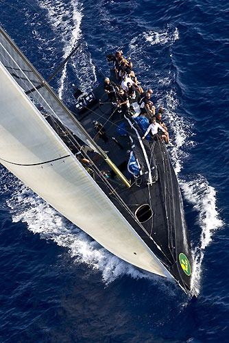 Sir Peter Ogden's Mini Maxi Jethou, during the Giraglia Rolex Cup 2011, Saint-Tropez, France, June 18-25. Photo copyright Rolex and Carlo Borlenghi.